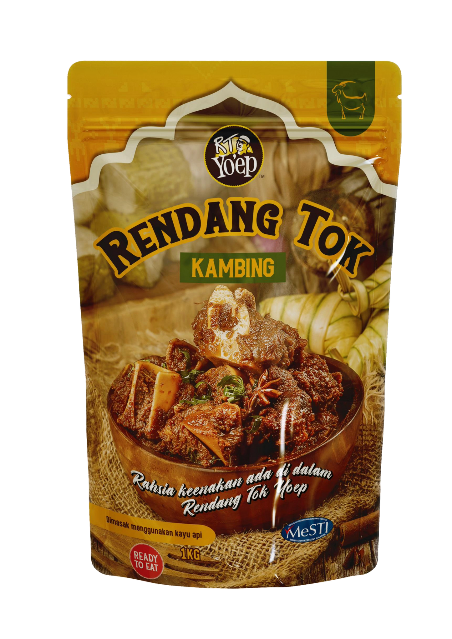 Rendang Kambing Tok Yoep Masak Kayu Api