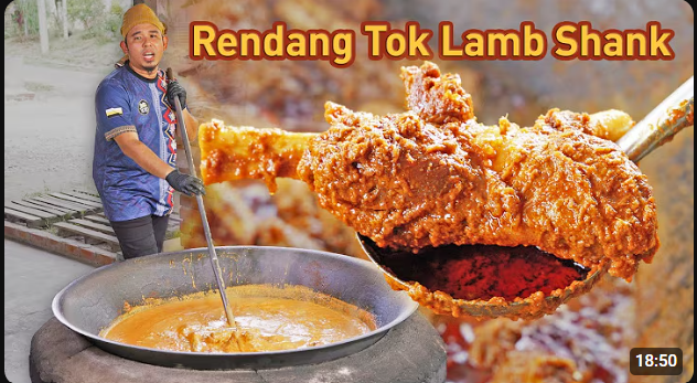 Load video: Tonton video istimewa Rendang Tok Lamb Shank kayu api - hidangan autentik Perak di Rumah Makan Rendang Tok Yoep, Kuala Kangsar Perak